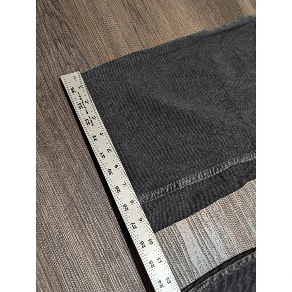 We The Free Free People Tinsley Baggy High Rise Straight Leg Jeans Gray 24